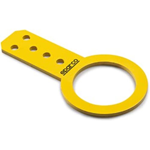 SPARCO 01627GI Буксирный крюк FIA, желтый, сталь, диам.80мм