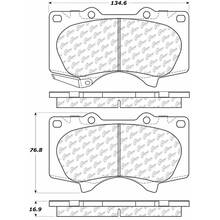STOPTECH 105.09760 Передние тормозные колодки, керамика, Toyota 4RUNNER - FJ CRUISER - SEQ 2000-08