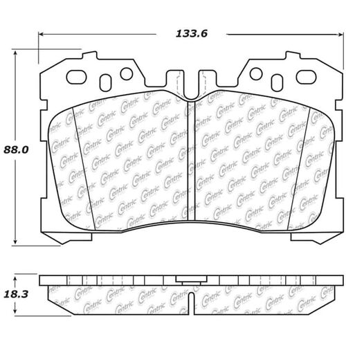 STOPTECH 105.12820 Тормозные колодки передние Ceramic для LEXUS LS 2007-2012