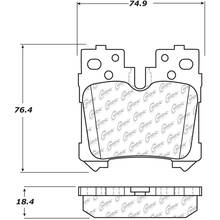 STOPTECH 105.12830 Тормозные колодки задние Ceramic для LEXUS LS 2007-2012