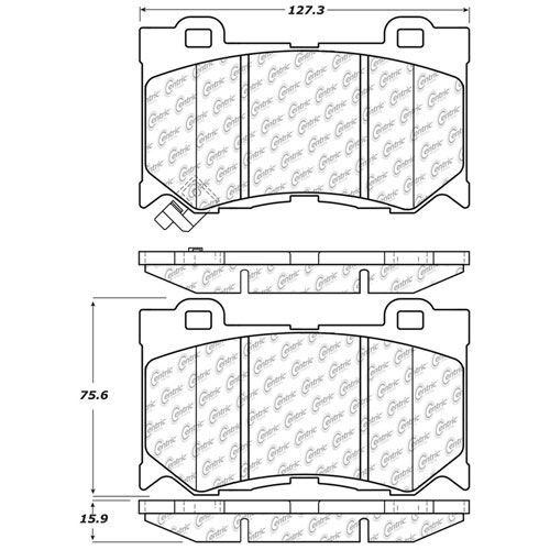 STOPTECH  передние тормозные колодки для Infiniti QX70/Q70/FX/G-series  Nissan 370z (Akebono)