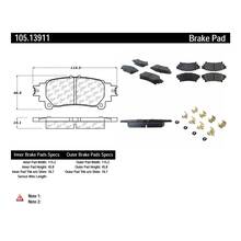 STOPTECH CERAMIC Тормозные колодки задние для LEXUS GS350 2013+