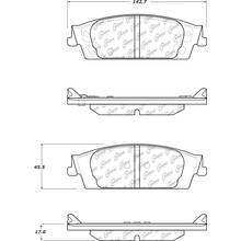 STOPTECH Street Задние тормозные колодки для Cadillac Escalade (2015+)