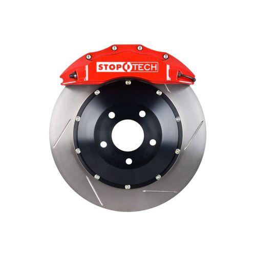 STOPTECH 83.836.4300.71 Тормозная система передняя 2PC с насечкой 328X28-ST40 суппорт красный для Subaru WRX 02-07
