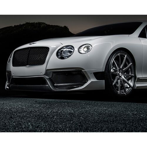VORSTEINER 1800BOV Aero Front Bumper Carbon Fiber 2x2 Glossy для BENTLEY BR-10RS CONTINTENTAL GT COU