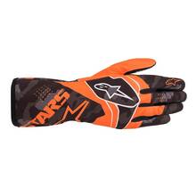 ALPINESTARS 3552920_451_L Перчатки для картинга детские TECH 1 K RACE S v2 CAMO оранжевый/чёрный. р-р L