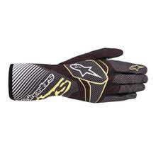 ALPINESTARS 3552420_160_M Перчатки для картинга TECH 1 K RACE v2 CARBON. чёрный/жёлтый. р-р M