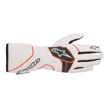 ALPINESTARS 3551020_213_L Перчатки для автоспорта TECH 1-RACE v2. FIA 8856-2018. белый/чёрн./красный. р-р L