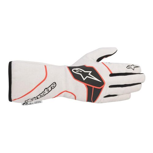 ALPINESTARS 3551020_213_XXL Перчатки для автоспорта TECH 1-RACE v2. FIA 8856-2018. белый/чёрн./красный. р-р XXL ALPINESTARS 3551020_213_XXL Перчатки для автоспорта TECH 1-RACE v2. FIA 8856-2018. белый/чёрн./красный. р-р XXL