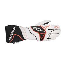 ALPINESTARS 3550120_213_L Перчатки для автоспорта TECH 1-ZX v2. FIA 8856-2018. белый/чёрный/красный. р-р L