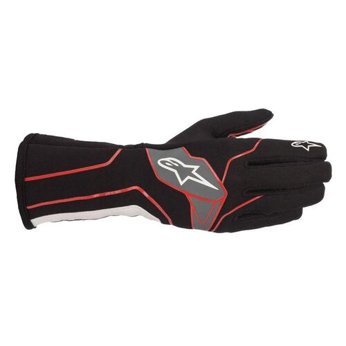 ALPINESTARS 3551720_132_S Перчатки для картинга TECH 1 K v2 черный/красный/белый. р-р S ALPINESTARS 3551720_132_S Перчатки для картинга TECH 1 K v2 черный/красный/белый. р-р S