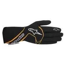 ALPINESTARS 3551017_156_L Перчатки для автоспорта TECH 1 RACE, FIA, чёрный/оранжевый, р-р L
