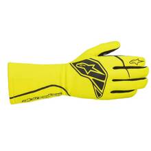 ALPINESTARS 3551520_551_L Перчатки для автоспорта TECH 1 START v2. FIA 8856-2018. жёлтый/чёрный. р-р L