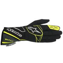 ALPINESTARS 3550017_1155_L Перчатки для автоспорта TECH 1-Z, FIA, чёрный/серый/жёлтый, р-р L
