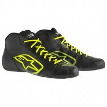 ALPINESTARS 2711515_155_10 Ботинки для картинга TECH 1-K START, черный/флюор.желтый, р-р 43 (10)