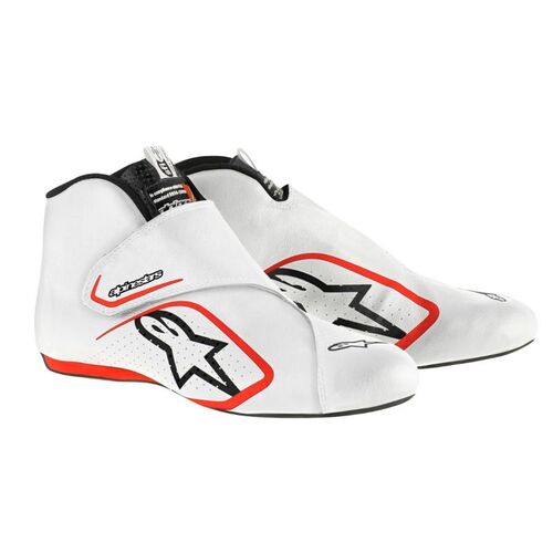ALPINESTARS 2716020_23_12 Ботинки для автоспорта SUPERMONO. FIA 8856-2018. белый/красный. р-р 45.5 (12)