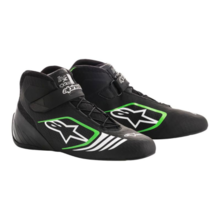 ALPINESTARS 2712113_1263_10 Ботинки для картинга TECH 1-KX, чёрный/белый/зелёный, р-р 43 (10)