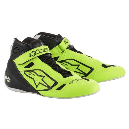 ALPINESTARS 2713018_551_7.5 Ботинки для картинга TECH 1-KZ. чёрный/флюор. жёлтый. р-р 40 (7.5)