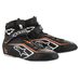 ALPINESTARS 2715020_1241_13 Ботинки для автоспорта TECH 1Z v2. FIA 8856-2018. чёрный/белый/оранжевый. р-р 47 (13)