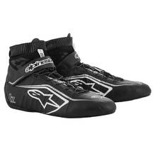 ALPINESTARS 2715020_1219_10 Ботинки для автоспорта TECH 1Z v2. FIA 8856-2018. чёрный/белый/серебро. р-р 43 (10)