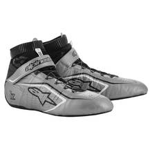 ALPINESTARS 2715020_1912_10 Ботинки для автоспорта TECH 1Z v2. FIA 8856-2018. серебро/чёрный/белый. р-р 43 (10)