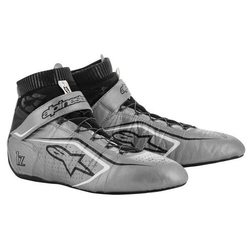 ALPINESTARS 2715020_1912_13 Ботинки для автоспорта TECH 1Z v2. FIA 8856-2018. серебро/чёрный/белый. р-р 47 (13)