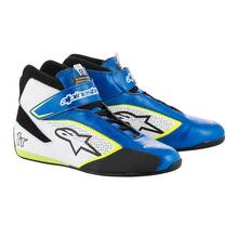 ALPINESTARS 2710019_758_10 Ботинки для автоспорта TECH-1 T, FIA, синий,жёлтый,белый, р-р 43