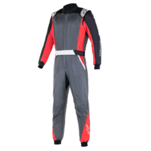 ALPINESTARS Комбинезон ATOM омологация FIA 8856-2018 серый/красный/черный р-р 44