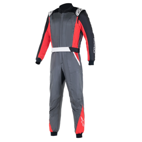 ALPINESTARS Комбинезон ATOM омологация FIA 8856-2018 серый/красный/черный р-р 56