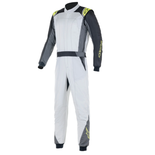 ALPINESTARS Комбинезон ATOM омологация FIA 8856-2018 серебро/серый/желтый р-р 46