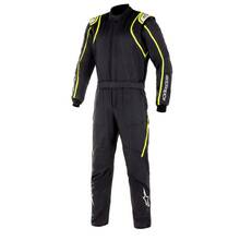 ALPINESTARS 3355020_155_56 Комбинезон для автоспорта GP RACE v2. FIA 8856-2018. чёрный/флюор. жёлтый. р-р 56