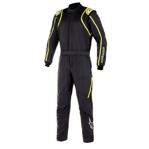 ALPINESTARS 3355020_155_50 Комбинезон для автоспорта GP RACE v2. FIA 8856-2018. чёрный/флюор. жёлтый. р-р 50 ALPINESTARS 3355020_155_50 Комбинезон для автоспорта GP RACE v2. FIA 8856-2018. чёрный/флюор. жёлтый. р-р 50