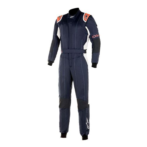 ALPINESTARS 3354020_1241_44 Комбинезон для автоспорта GP TECH v3. FIA 8856-2018. чёрный/белый/оранж.. р-р 44 ALPINESTARS 3354020_1241_44 Комбинезон для автоспорта GP TECH v3. FIA 8856-2018. чёрный/белый/оранж.. р-р 44