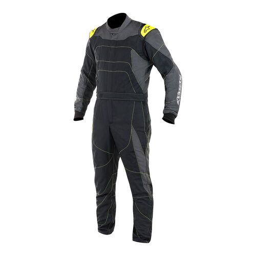 ALPINESTARS 3355017_1155_56 Комбинезон для автоспорта GP RACE 2017, FIA, черный/серый/жёлтый, р-р 56 ALPINESTARS 3355017_1155_56 Комбинезон для автоспорта GP RACE 2017, FIA, черный/серый/жёлтый, р-р 56