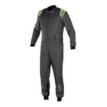 ALPINESTARS 3356017_147_56 Комбинезон для картинга KMX 9, CIK, серый/зелёный, р-р 56
