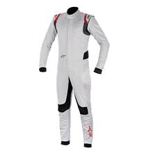 ALPINESTARS 3350015_198_44 SUPERTECH Комбинезон для автоспорта, FIA, серебристый/красный, р-р 44