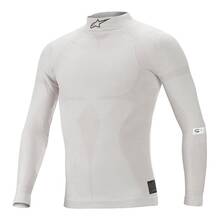 ALPINESTARS 4755020_201_M/L Майка/футболка для автоспорта ZX EVO v2 LS TOP. FIA 8856-2018. белый/серый. р-р M/L