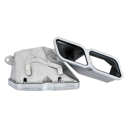 AWE насадки Выхлопной системы Mercedes W205 AMG C63 Machined Exhaust Tips - Brushed Silver