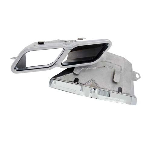 AWE насадки выхлопной системы для Mercedes C63 AMG (W205) Machined Exhaust Tips - Chrome Silver