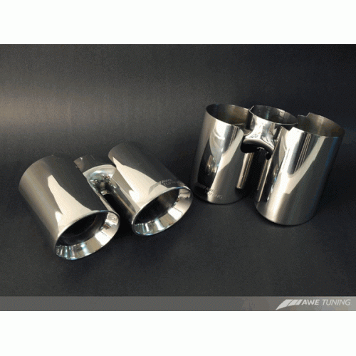 AWE насадки Porsche Tip Set - Silver - 991 997 AWE насадки Porsche Tip Set - Silver - 991 997