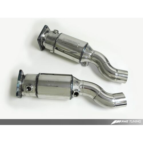 AWE Выхлопная система Porsche 997.1 TT Performance Muffler with 200 Cell Cats for OE Tips AWE Выхлопная система Porsche 997.1 TT Performance Muffler with 200 Cell Cats for OE Tips