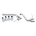 AWE Выхлопная система для Porsche Macan Track Exhaust System - 102mm Chrome Silver Tips