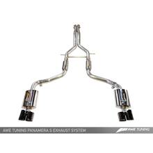 AWE Выхлопная система Porsche Panamera S/4S Touring Exhaust System - Chrome Silver Tips