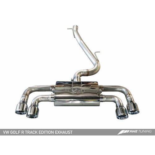 AWE 3015-42064 Выхлопная система  (90mm) Chrome Silver Tips VW Mk7 Golf R a Track