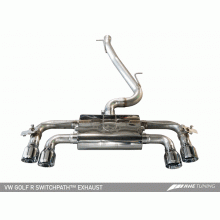 AWE 3025-42020 Выхлопная система  (102mm) Chrome Silver Tips VW Mk7 Golf R d SwitchPath