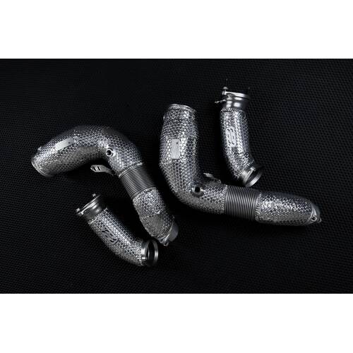 Be solve system даунпайп / приёмная труба для BMW M5 (G90) + Heatshield Be solve system даунпайп / приёмная труба для BMW M5 (G90) + Heatshield