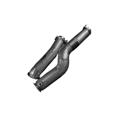 Be solve system даунпайп / приёмная труба для BMW X3M(F97)/X4M(F98) restyling (LCI), + спортивный катализатор (спорткат)