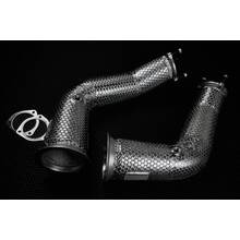 Be solve system даунпайп / приёмная труба для Audi RS6/RS7 (C8)A8/S8(D5), + спортивный катализатор (спорткат) 120 мм