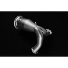 Be solve system даунпайп / приёмная труба для Audi S4/S5(B9), + спортивный катализатор (спорткат) 113 мм