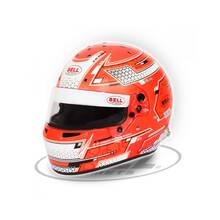 BELL Шлем (FIA) RS7 PRO HANS FALCON RED оранжевый/белый р-р 57
